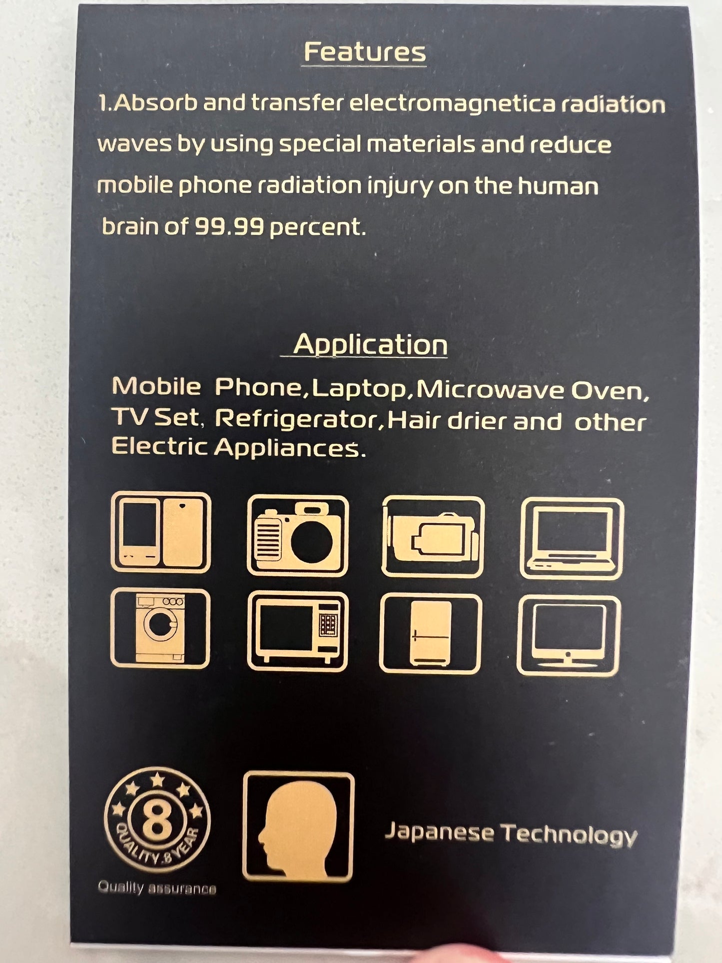 The EMF protection sticker